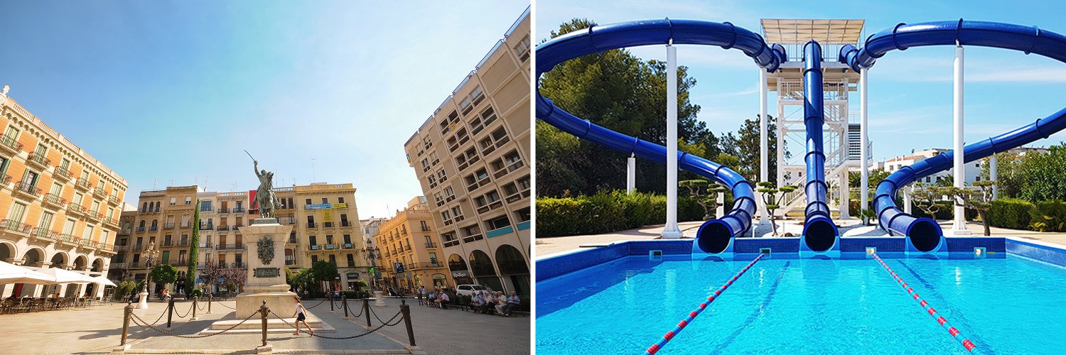 2 days Aquopolis la pineda water park with 3* hotel in Reus