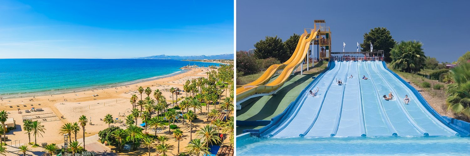 Praia de primeira linha no passeio marítimo de Salou (Costa Dorada) também com AQUOPOLIS!