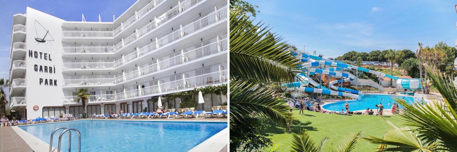 Été à Lloret de Mar avec toboggans dans un hôtel 4*.