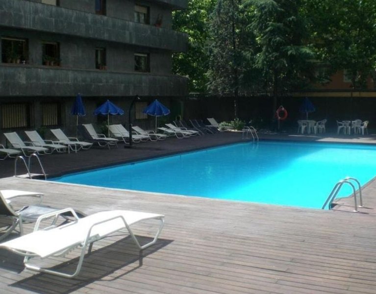 Experience Madrid: Rooftop Pool Stay on the Iconic Castellana Avenue