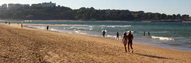 Relax in the beach of Somo and enjoy the Bay of Biscay.