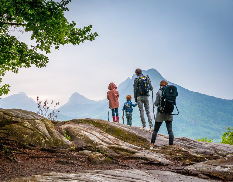 Family holiday in the middle of nature