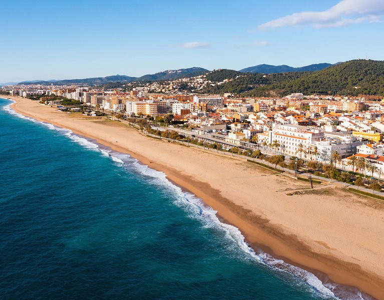 Hotel à beira-mar na costa de Barcelona