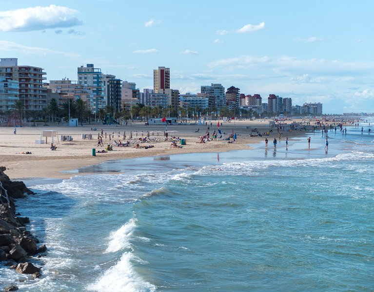 Sonne und Strand in Gandía Valencia