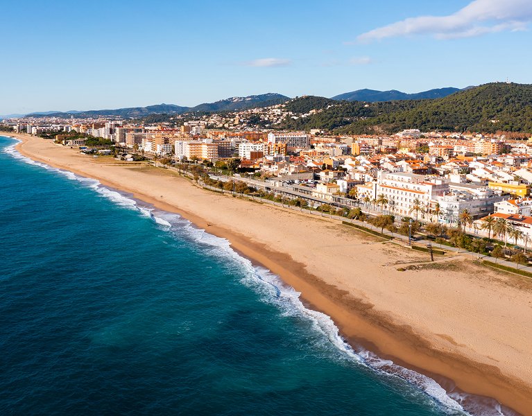 Malgrat de Mar on the beach to discover the Maresme Coast