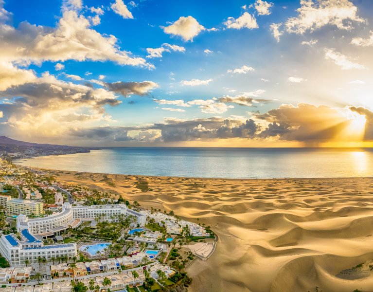 Dunas, sol e tranquilidade em Maspalomas
