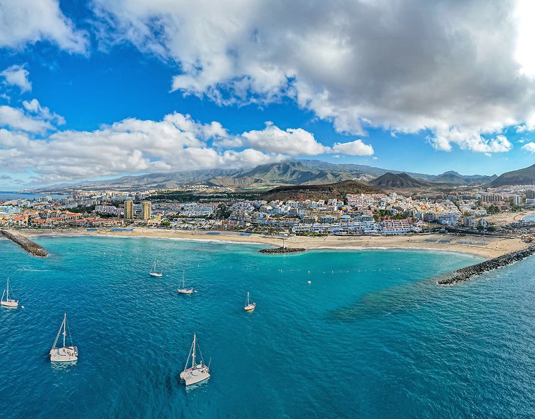 South Tenerife, pools, Teide and Los Gigantes