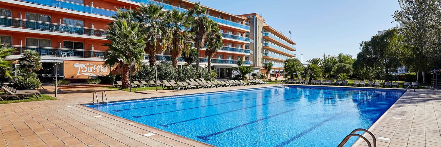 Hotel em frente à praia de Fenals em Lloret de Mar