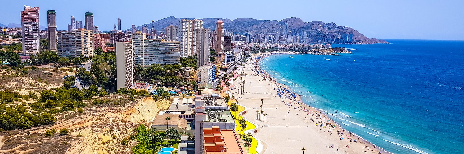 Benidorm, le côté paisible de la plage de Poniente