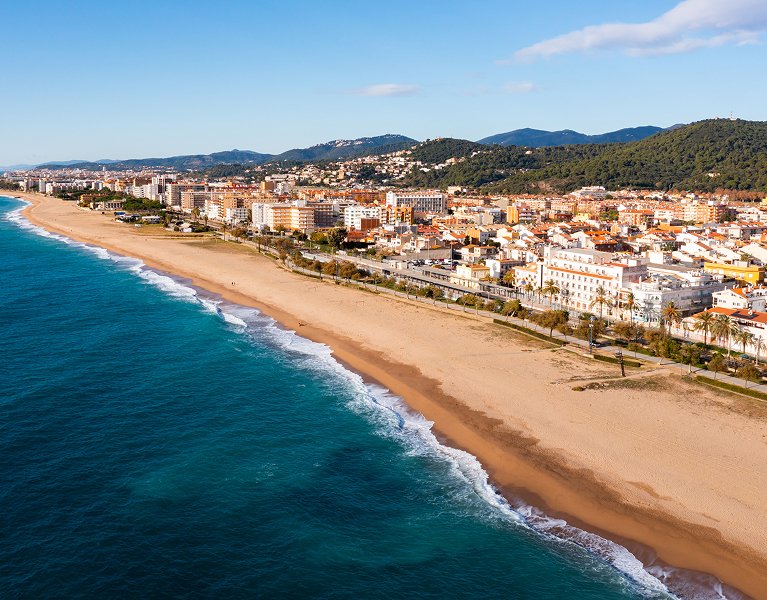Malgrat de Mar : front de mer du Maresme